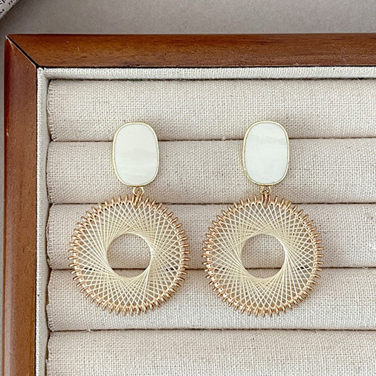 Mesh Circle Earrings