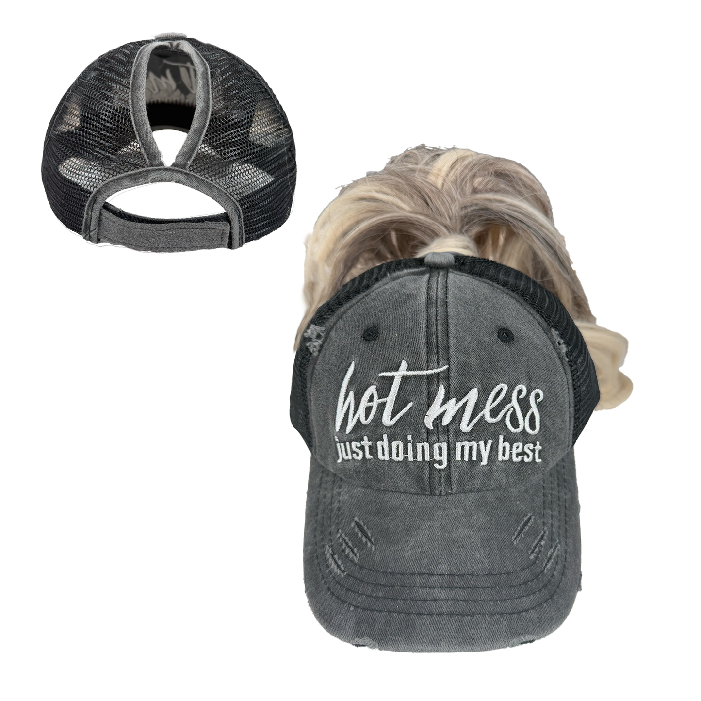 Ponytail Baseball Cap for Women
