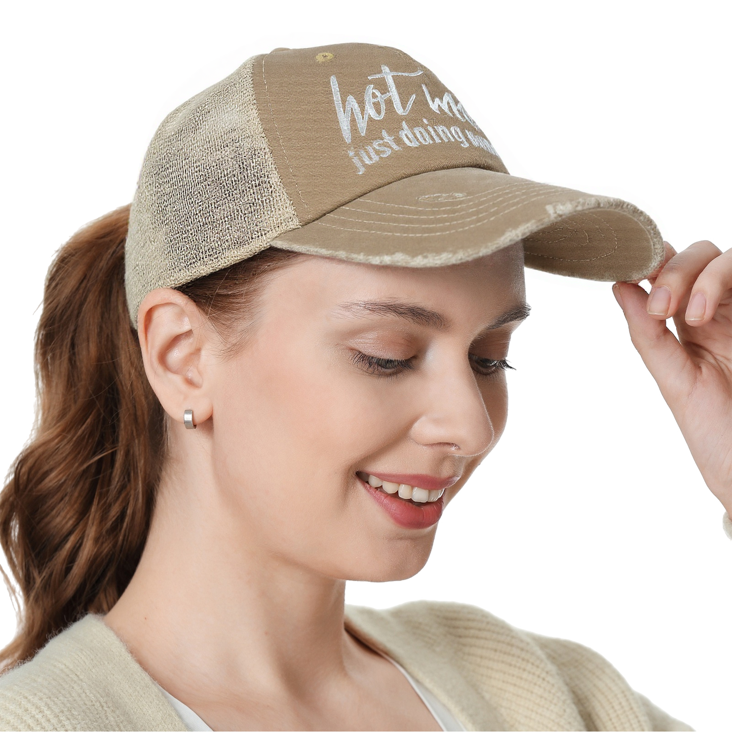 Ponytail Baseball Cap for Women
