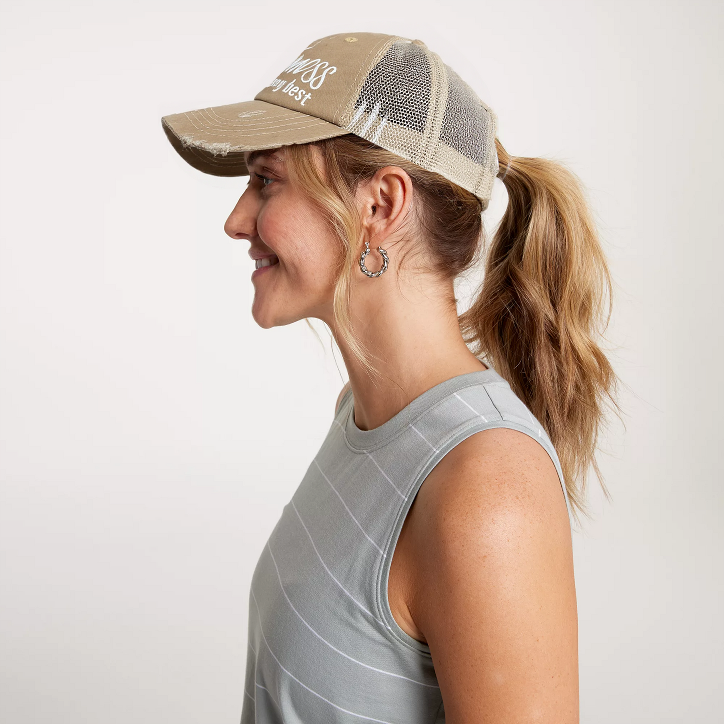 Ponytail Baseball Cap for Women