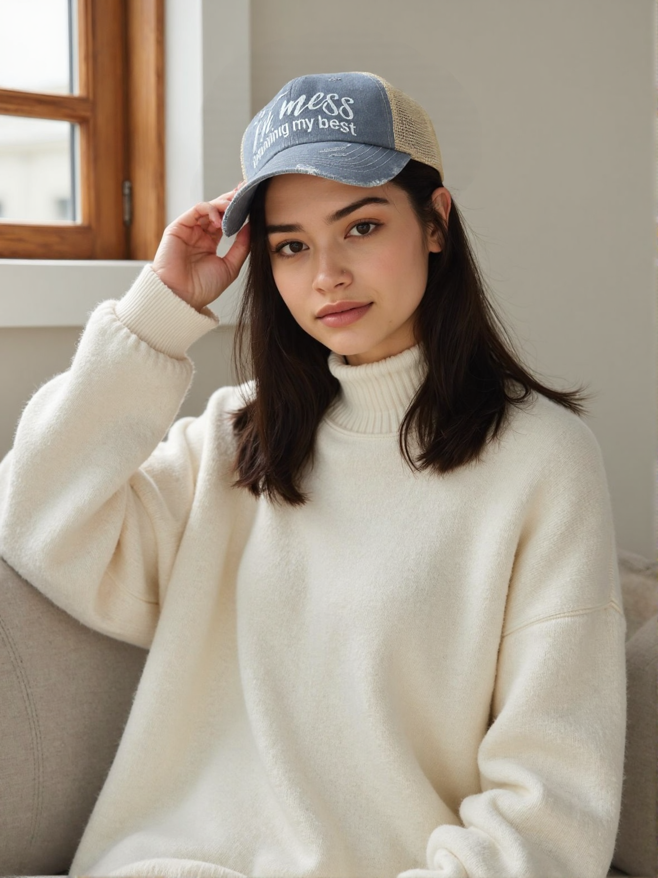 Ponytail Baseball Cap for Women