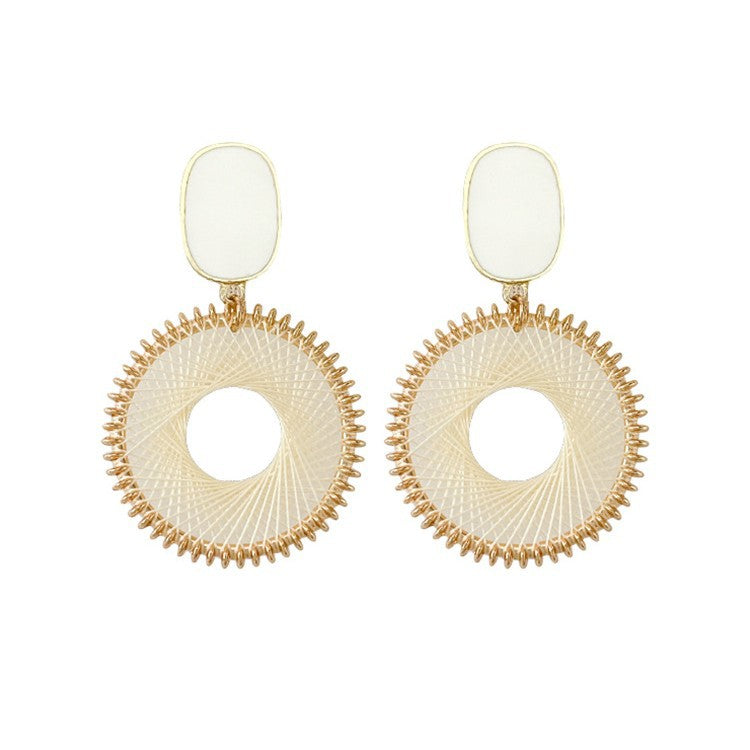 Mesh Circle Earrings