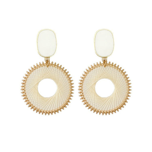 Mesh Circle Earrings
