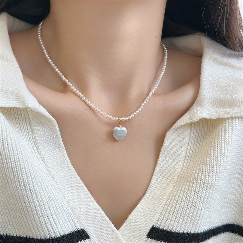 Freshwater Heart-shape Pearl Necklace
