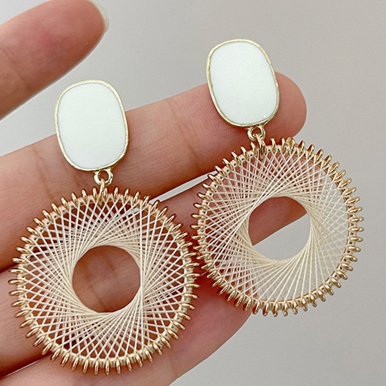 Mesh Circle Earrings