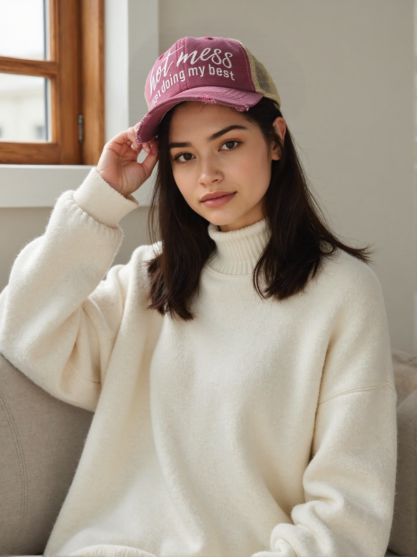 Ponytail Baseball Cap for Women
